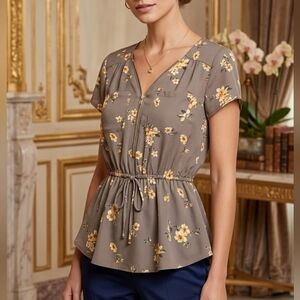 Floral Print Women's Top